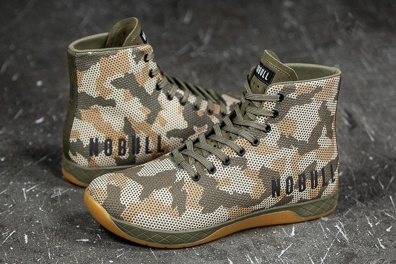 Men's Nobull High-Top Woodland Camo Trainers Camo | SG W2180N